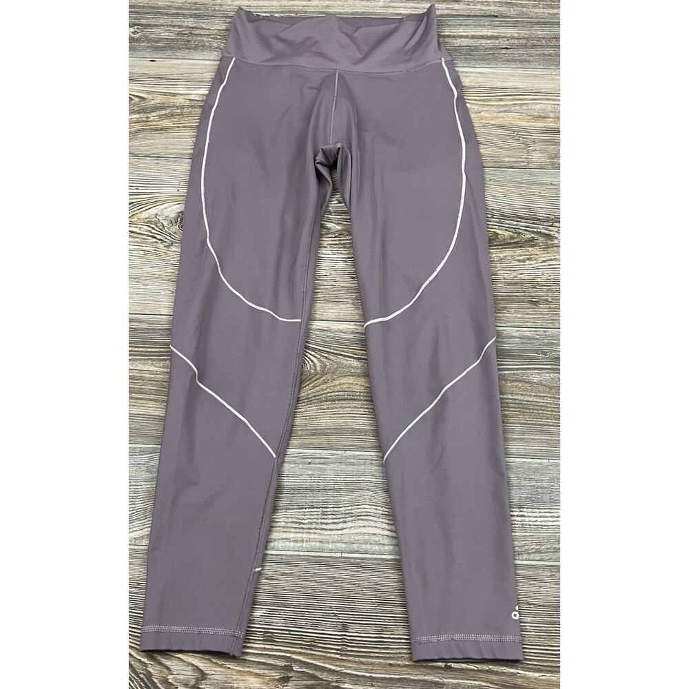 Adidas Womens M Lavender Purple‎ Performance Leggings 7/8 Athleisure Work-Out